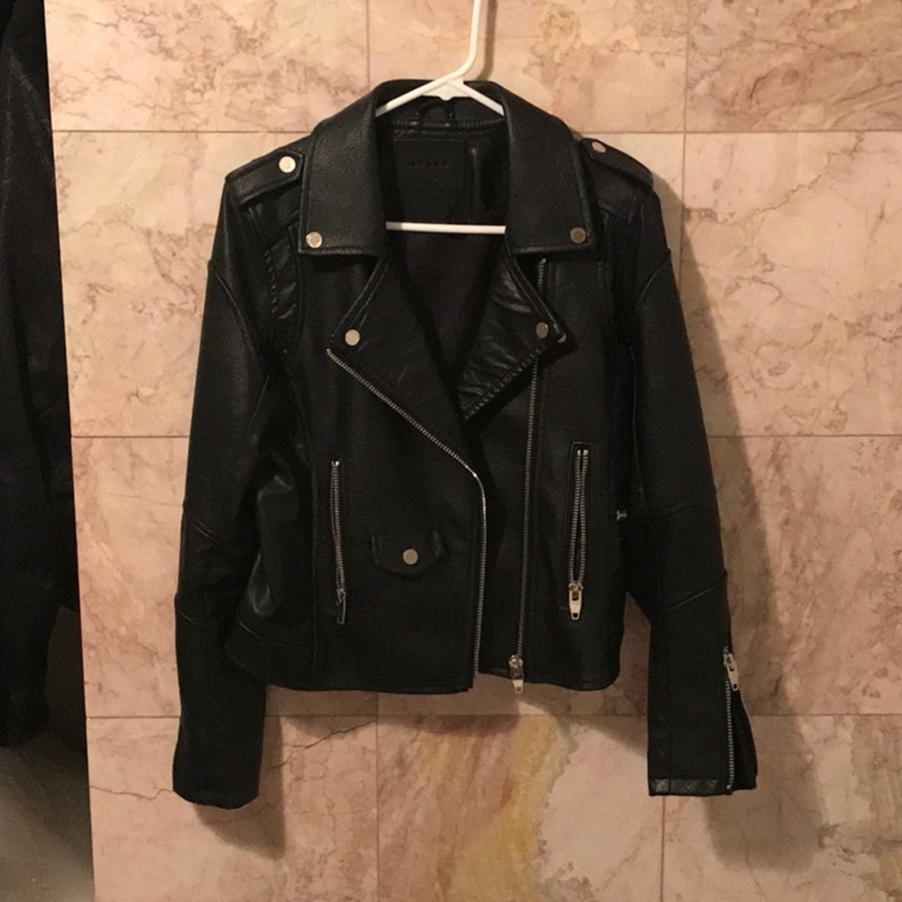 BLANK NYC Faux Leather Moto Jacket
